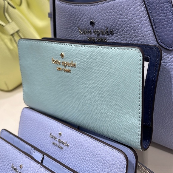 Kate Spade Madison Large Slim Bifold Wallet
Blue Glow 
NWT - Picture 15 of 16